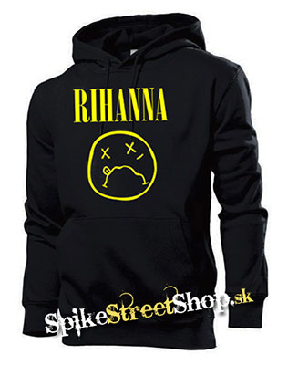 RIHANNA - Smile - čierna pánska mikina