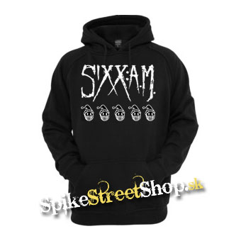 SIXX A.M. - čierna pánska mikina