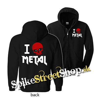 I LOVE METAL - mikina na zips