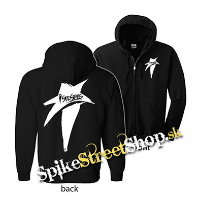 I SEE STARS - White Star - mikina na zips