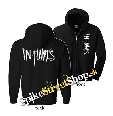 IN FLAMES - Logo - mikina na zips