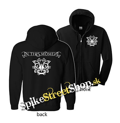 IN THIS MOMENT - Logo Butterfly - mikina na zips