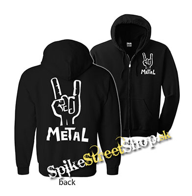 METAL - mikina na zips