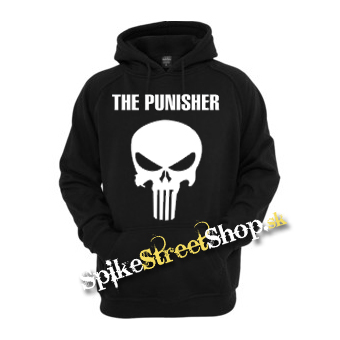 PUNISHER - Lebka & Logo - čierna pánska mikina