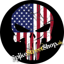 PUNISHER - LEBKA - American Flag - odznak