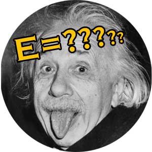 EINSTEIN - čiernobiely portrét - odznak