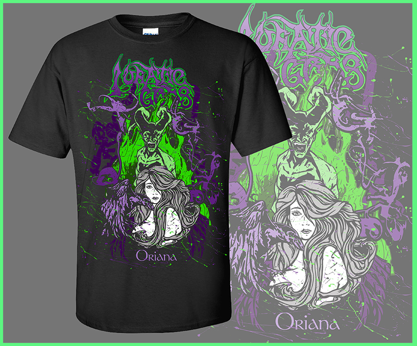 LUNATIC GODS - Oriana - čierne pánske tričko