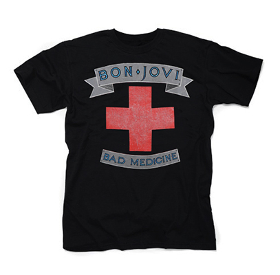 BON JOVI - Bad Medicine - čierne pánske tričko
