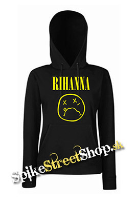 RIHANNA - Smile - čierna dámska mikina