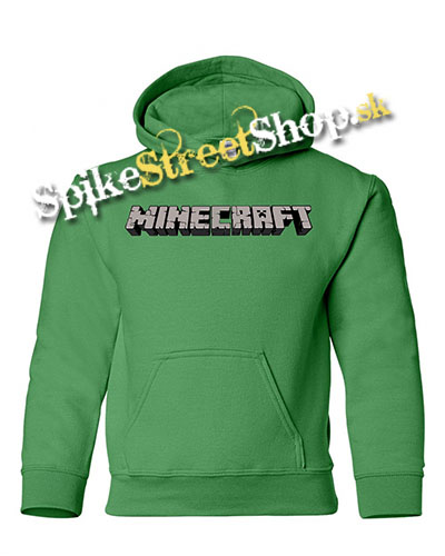 Pánska mikina MINECRAFT - Logo - Svetlozelená 