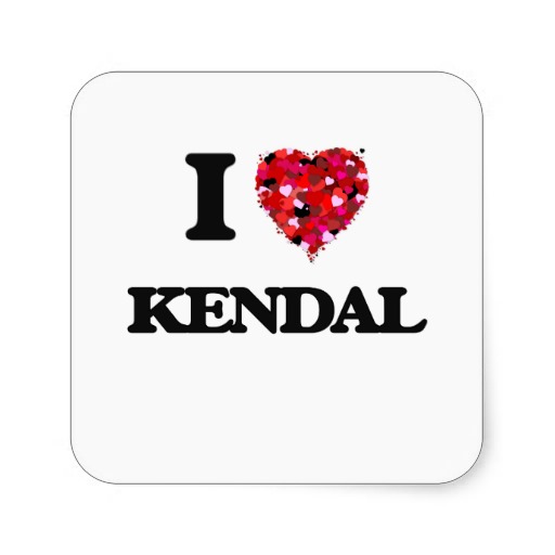 I LOVE KENDAL - Motive 2 - štvorcová podložka pod pohár