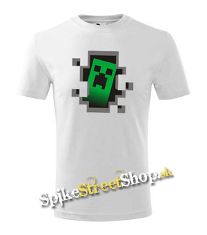 MINECRAFT - Hello, I´m Creeper - biele chlapčenské tričko
