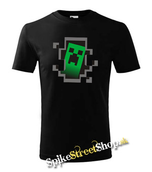 MINECRAFT - Hello, I´m Creeper - čierne chlapčenské tričko