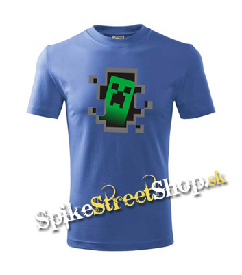 MINECRAFT - Hello, I´m Creeper - svetlomodré chlapčenské tričko