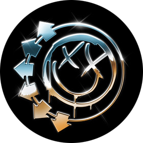 BLINK 182 - Lesklý smajlo - okrúhla podložka pod pohár