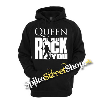 QUEEN - We Will Rock You - čierna pánska mikina