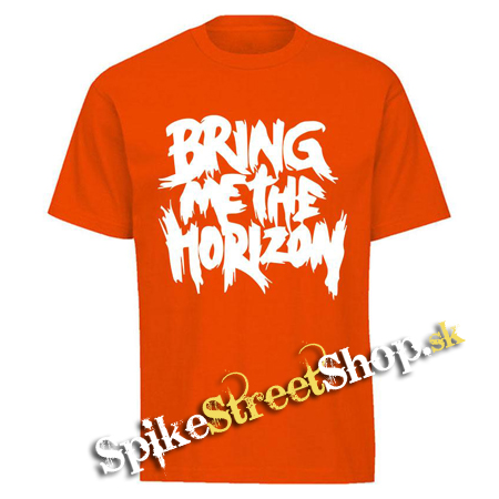 BRING ME THE HORIZON - Painted Logo - oranžové pánske tričko