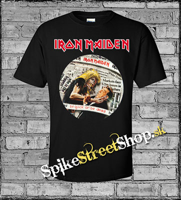 IRON MAIDEN - Be Quick Or Be Dead - čierne pánske tričko