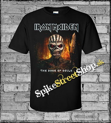 IRON MAIDEN - Book Of Souls Fire Cover - čierne pánske tričko