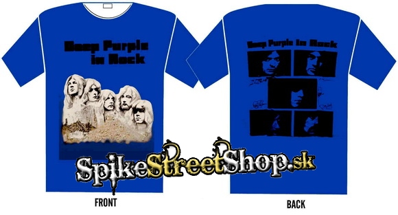 DEEP PURPLE - In Rock - modré pánske tričko