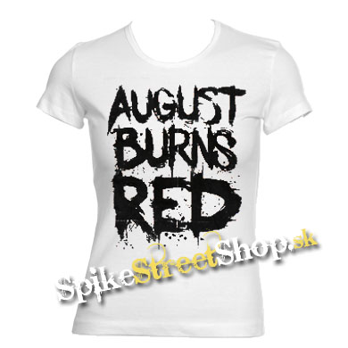 AUGUST BURNS RED - Logo - biele dámske tričko