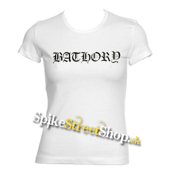 BATHORY - Logo - biele dámske tričko