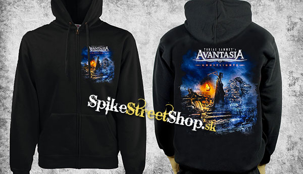 AVANTASIA - Ghostlights - čierna pánska mikina na zips