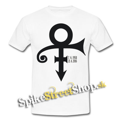 PRINCE - Signature - biele pánske tričko