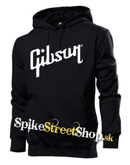 GIBSON - Logo - čierna pánska mikina
