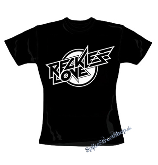 RECKLESS LOVE - Logo - čierne dámske tričko