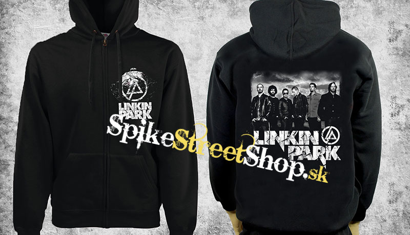 LINKIN PARK - Band - čierna pánska mikina na zips