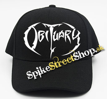 OBITUARY - Logo - čierna šiltovka (-30%=AKCIA)