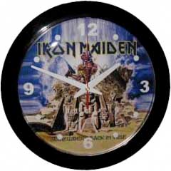 IRON MAIDEN - Somewhere Back In Time - nástenné hodiny