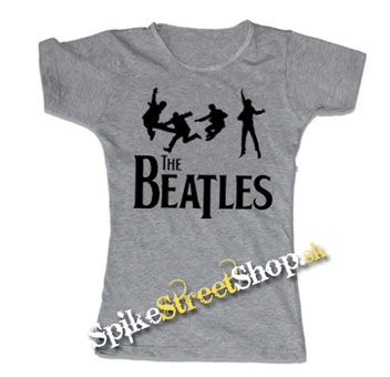 BEATLES - Jump - šedé dámske tričko