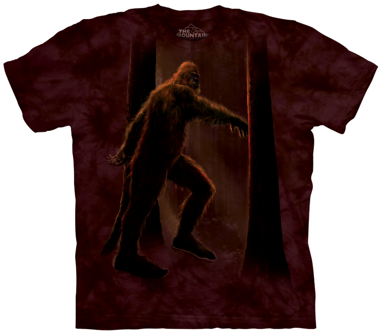 BIGFOOT - pánske bordové tričko od značky THE MOUNTAIN