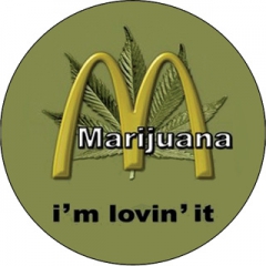 MARIHUANA - okrúhla podložka pod pohár