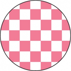 SKA ŠACHOVNICA - ružovobiela - odznak