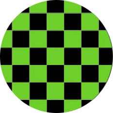 SKA ŠACHOVNICA - zelenočierna - odznak