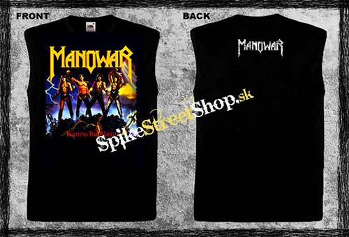 MANOWAR - Fighting The World - čierne pánske tričko bez rukávov
