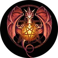 PENTAGRAM - Dragon - okrúhla podložka pod pohár