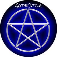 PENTAGRAM - Gothic Style - okrúhla podložka pod pohár