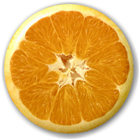 POMARANČ - Orange - okrúhla podložka pod pohár