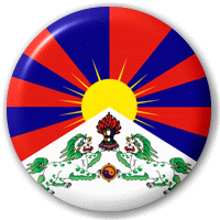 TIBET - Flag - okrúhla podložka pod pohár
