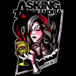 ASKING ALEXANDRIA - Appetite For Sin- štvorcová podložka pod pohár
