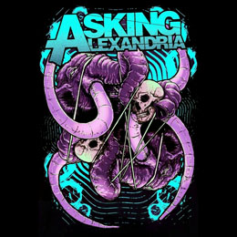 ASKING ALEXANDRIA - Elephant Black- štvorcová podložka pod pohár
