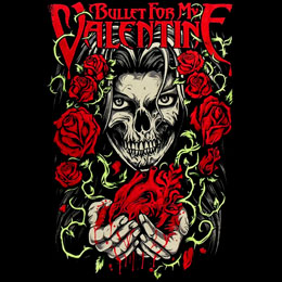 BULLET FOR MY VALENTINE - Bleeding Heart - štvorcová podložka pod pohár