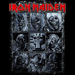 IRON MAIDEN - 9 Eddies - štvorcová podložka pod pohár