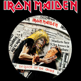 IRON MAIDEN - Be Quick Or Be Dead - štvorcová podložka pod pohár