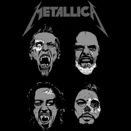METALLICA - Undead - štvorcová podložka pod pohár
