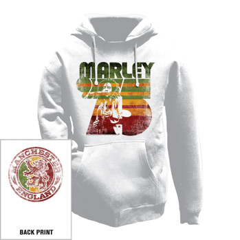 BOB MARLEY - Marley 75 - biela pánska mikina